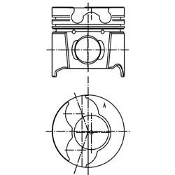 Afbeelding van Zuiger KOLBENSCHMIDT 99561620