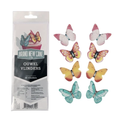 Afbeelding van BrandNewCake Ouwel Vlinders Assortiment 16st.