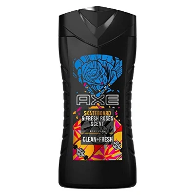 Afbeelding van Axe Skateboard &amp; Fresh Roses 3 in 1 douchegel voor heren, 12 uur frisse plantaardige geur (1 x 250 ml)