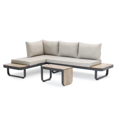 Afbeelding van Sens Line Palmos Loungeset Multifunctioneel Aluminium Taupe