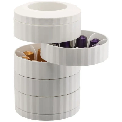 Afbeelding van Alessi Plisse Capsule houder Wit MDL19