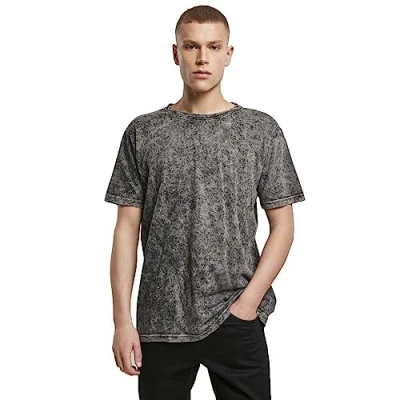 Afbeelding van Build Your Brand Acid washed Heren T shirt grijs L