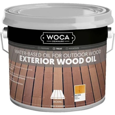 Afbeelding van WOCA Exterior Wood Oil ZOUTGROEN (olive) 2,5 liter