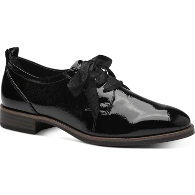 Afbeelding van Tamaris Veterschoenen, Dames, Maat: 37, Black patent Kunststof