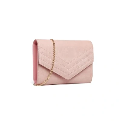 Afbeelding van Miss Lulu Damestas, schoudertas, klassiek, suède, elegante tas, roze, Taglia unica, Roze