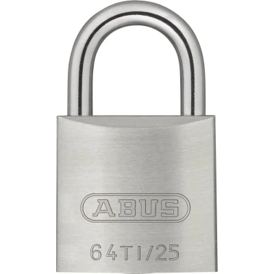 Afbeelding van ABUS Hangslot titalium 25mm aluminium/beugel gehard staal met NANO Protect (Verpakt in blister)