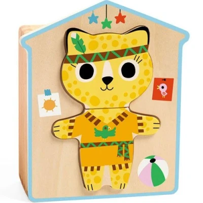 Afbeelding van Djeco aankleedmix puzzel (6x3st)