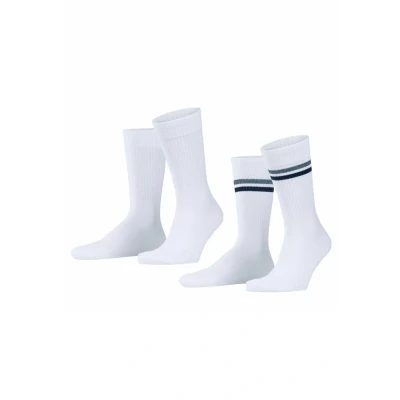 Afbeelding van Esprit Tennis Stripe 2PACK WITH Pattern Sokken, Heren, Maat: 39 42, Off white