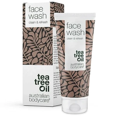 Afbeelding van Australian Bodycare gezichtsreiniger 100ml Eenvoudige met Tea Tree Olie voor vlekjes, puistjes en een acne gevoelige huid, Natuurlijk &amp; 100% Pure Australische