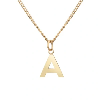 Afbeelding van ketting met letter in goud 18 karaat plating I voor dames Gepersonaliseerd cadeau Gouden hanger (A)