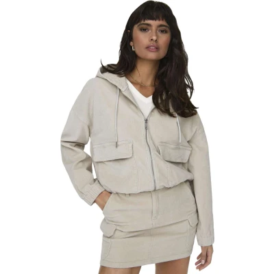 Afbeelding van ONLY Kenzie LS Lichte jas, Dames, Maat: 3XL, Pumice stone