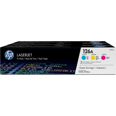 Afbeelding van Hp Toner 126a, 1 000 Pagina&#039;s, Oem Cf341a, 3 Kleuren