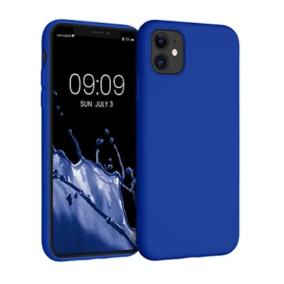 Afbeelding van kwmobile telefoonhoesje geschikt voor Apple iPhone 11 Hoesje smartphone Back cover in Baltisch blauw