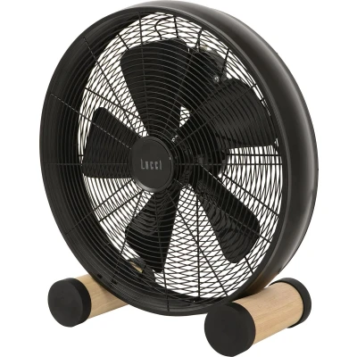 Afbeelding van Lucci AIR Breeze Vloerventilator 60 W Zwart, Hout