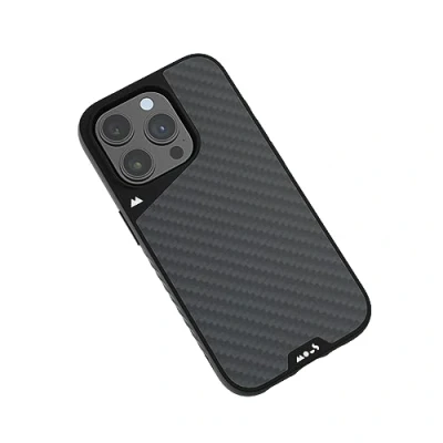 Afbeelding van Mous Hoesje compatibel met iPhone 15 Pro MagSafe Limitless 5.0 Carbonvezel Beschermhoesje Schokbestendig