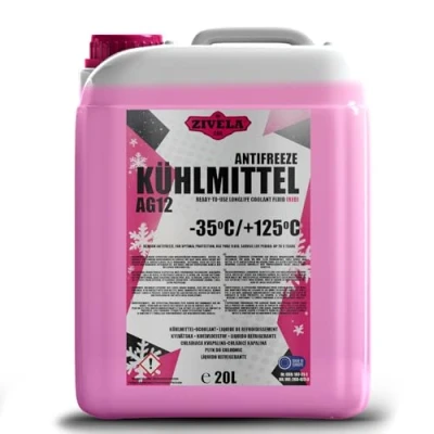 Afbeelding van ZIVELA G12 Radiatorantivries tot 35 20 liter G12+ koelvloeistof voor auto klaar gebruik duurzame bescherming