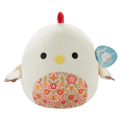 Afbeelding van Squishmallows Todd Beige Rooster W/Floral Belly 30cm Plush