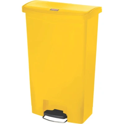 Afbeelding van Rubbermaid Slim Jim Front Step Pedaalemmer 68ltr Geel CW589 Horeca &amp; Professioneel