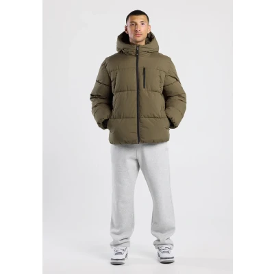 Afbeelding van America Today Heren Puffer jas Jaxxon Bruin Maat: M