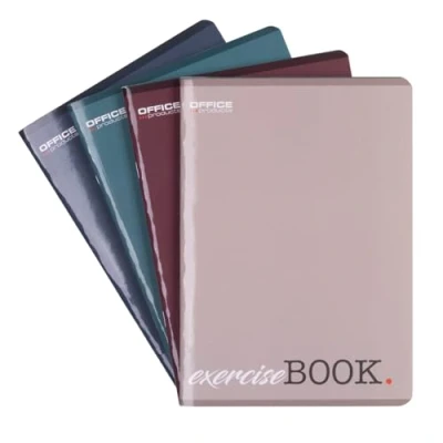 Afbeelding van OFFICER PRODUCTS Schoolschrift, DIN A5, 96/96 vellen, geruit, uniseks, 4 stuks, verschillende motieven, voor jonge kinderen, met rand, witte kaarten, blauw geruit