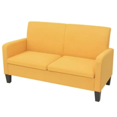 Image de vidaXL Canapé à 2 places 244721 cm jaune244710