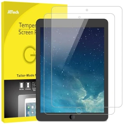 Afbeelding van JETech Gehard glas voor iPad (9,7 inch, model 2018/2017, 6e / 5e generatie), Air 1, 2 en Pro 9,7 displaybeschermfolie, stuks