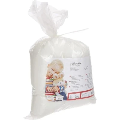Image de Rayher Ouate de Rembourrage, très moelleux, Sachet 300g, 100 Pour cent polyester, lavable, Blanc