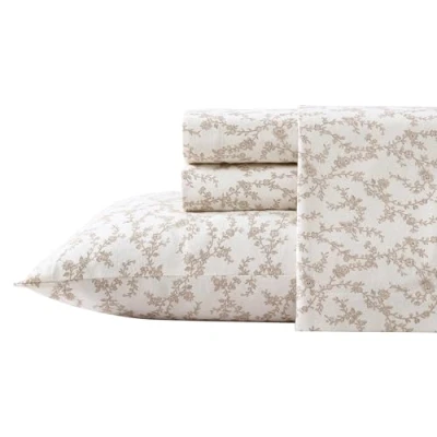 Afbeelding van Laura Ashley Home Beddengoed van geborsteld katoenflanel voor zachtheid en comfort (Victoria, Kingsize bed)