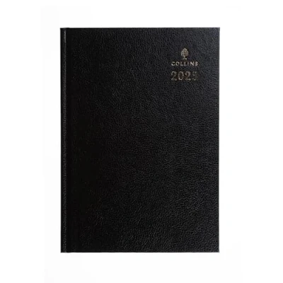 Afbeelding van Collins Standard Desk 2025 Agenda voor professionals A4 Business met twee pagina&#039;s per dag Zwart (47,99 25) Premium Planner harde lederen korrelomslag
