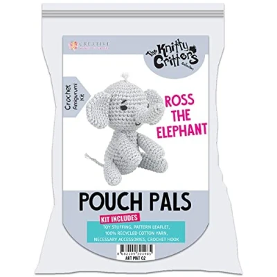 Afbeelding van Knitty Critters Pouch Pals Ross The Elephant