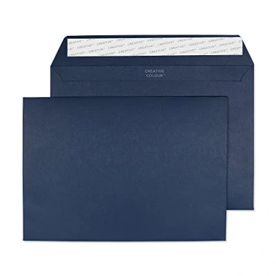 Afbeelding van Blake Creative Colour C5 enveloppen, 162 x 229 mm, 120 g/m², plakband (45320), Oxford blauw, 25 stuks