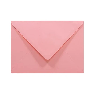 Afbeelding van Netuno 50 roze enveloppen, B6, 125 x 175 mm, regenboog, 80 g, puntige klep, kleurrijke decoratief, voor uitnodigingen, bruiloft, Kerstmis, wenskaarten, verjaardag, feest,