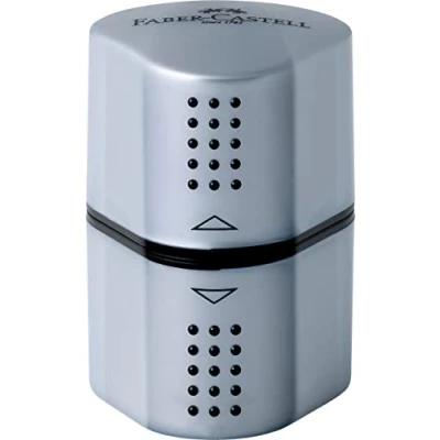 Image de Faber Castell F183800 Taille crayon GRIP 2001 Trio argent