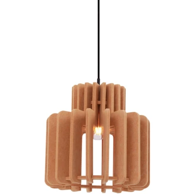 Afbeelding van QAZQA felt Retro Hanglamp 1 lichts Ø 31 cm Oranje Woonkamer Slaapkamer Keuken