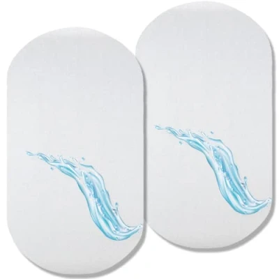 Afbeelding van Lovely Hippo matrasbeschermer, compatibel met 40 x 80 cm, Cododo waterdicht, 2 stuks, Oeko Tex gecertificeerd