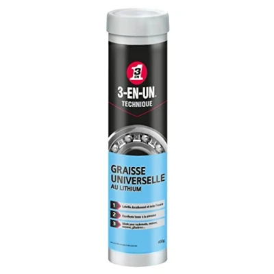 Afbeelding van 3 in 1 technologie universeel vet met lithiumvet patroon sterke hechting water en hittebestendig gebruik tussen 20 C +120 geschikt voor vetpomp 400 g