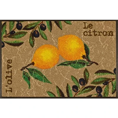 Image de wash + dry Tapis Le Citron 50x75, Coloré
