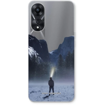Afbeelding van Case Company® hoesje geschikt voor Oppo A58x Wanderlust Soft Cover Telefoonhoesje Bescherming aan alle Kanten en Schermrand