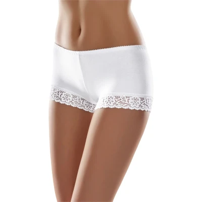 Afbeelding van Merry Style Dames Boxershort Onderbroek Katoen Regular Taille MS GAB 55 Boxer Wit L