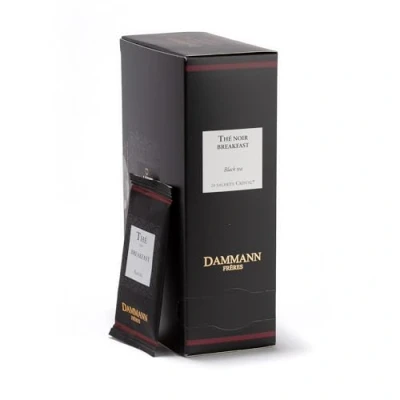 Afbeelding van Dammann Frères Breakfast tea 24 verpakte theezakjes Zwarte thee Ontbijtthee Assam, Ceylon en Darjeeling