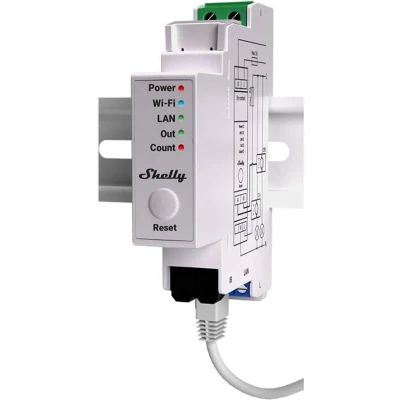 Afbeelding van Shelly Pro EM 50A Elektriciteitsmeter Bluetooth, WiFi