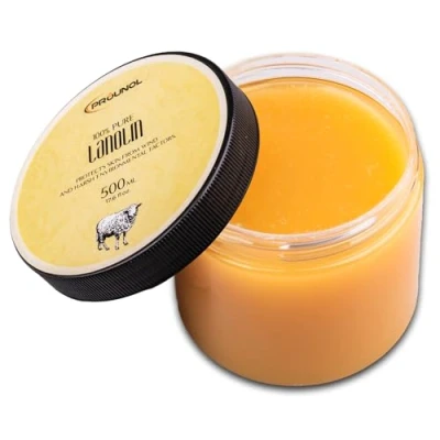 Afbeelding van PROUNOL Lanoline Pure (lanoline watervrij), 500 ml, 100% natuurlijk, crème voor zeer droge, ruwe of gebarsten huid
