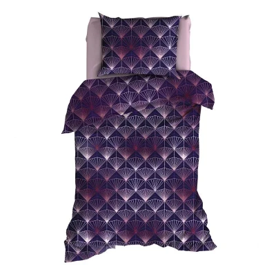 Afbeelding van Satin d&#039;Or Tiffany Dekbedovertrek Eenpersoons 140x200/220 cm + 1 kussensloop 60x70 Marine