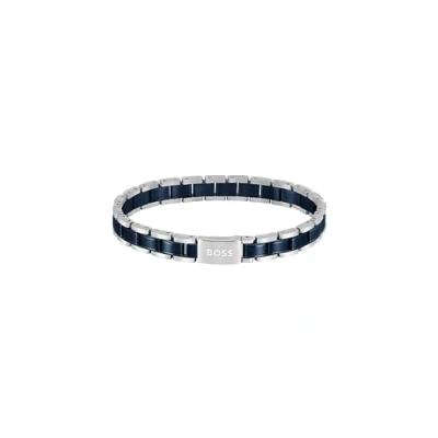 Afbeelding van BOSS Jewelry 1580664 Herenarmband, Roestvrij staal, collectie Essentials, één maat, Geen edelsteen, edelsteen