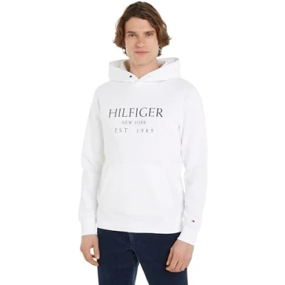 Afbeelding van Tommy Hilfiger Hoody Sweater, Heren, Maat: Medium, White