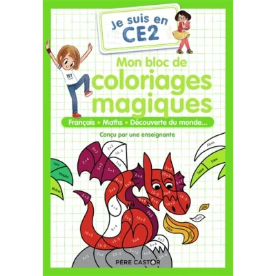 Image de Je suis en CE2 Mon bloc de coloriages magiques