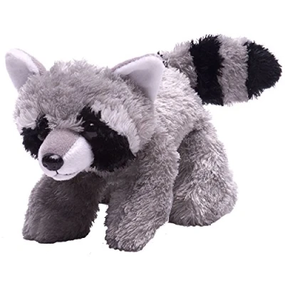 Image de Wild Republic Hug&#039;Ems peluche : raton laveur 18 cm argent