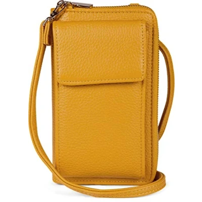 Afbeelding van styleBREAKER 02012362 Mini handtas voor dames, met vak mobiele telefoon, RFID bescherming, zwart, eenheidsmaat, minimaal, zwart., Minimaal
