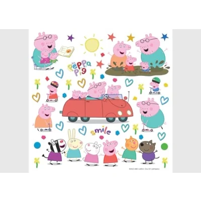 Afbeelding van ADKS 3848 muursticker kinderkamer Peppa Pig 30 x cm