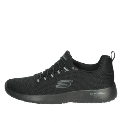 Afbeelding van Skechers 58360, sportschoenen, sneakers voor heren, zwart.